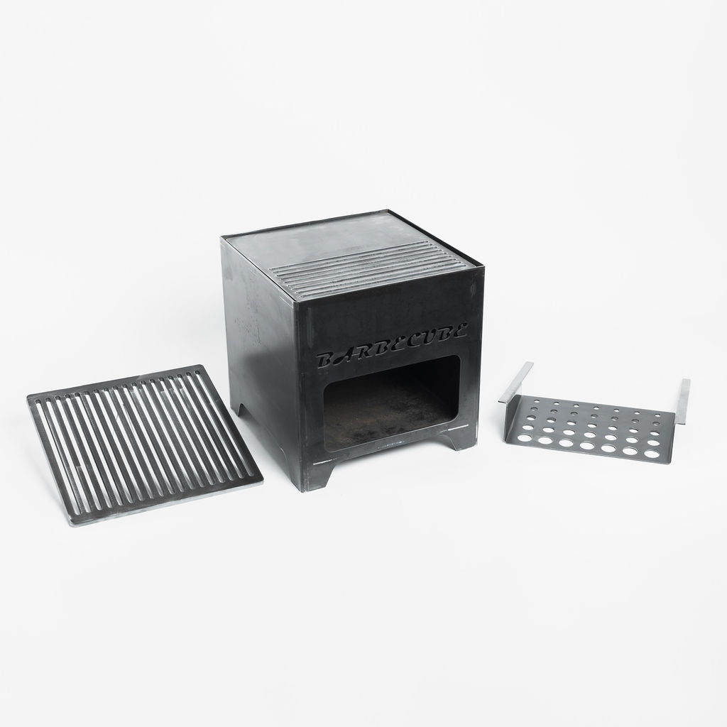 Barbecues jumeaux et support