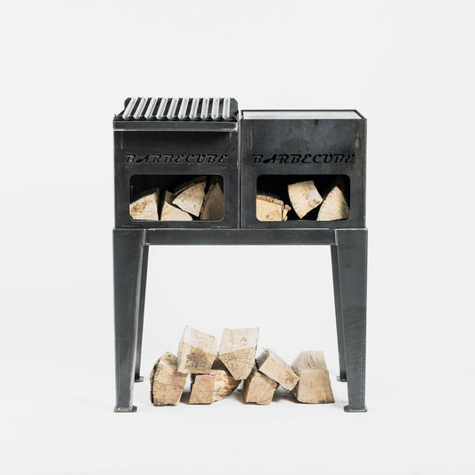 Twin Barbecubes & Stand