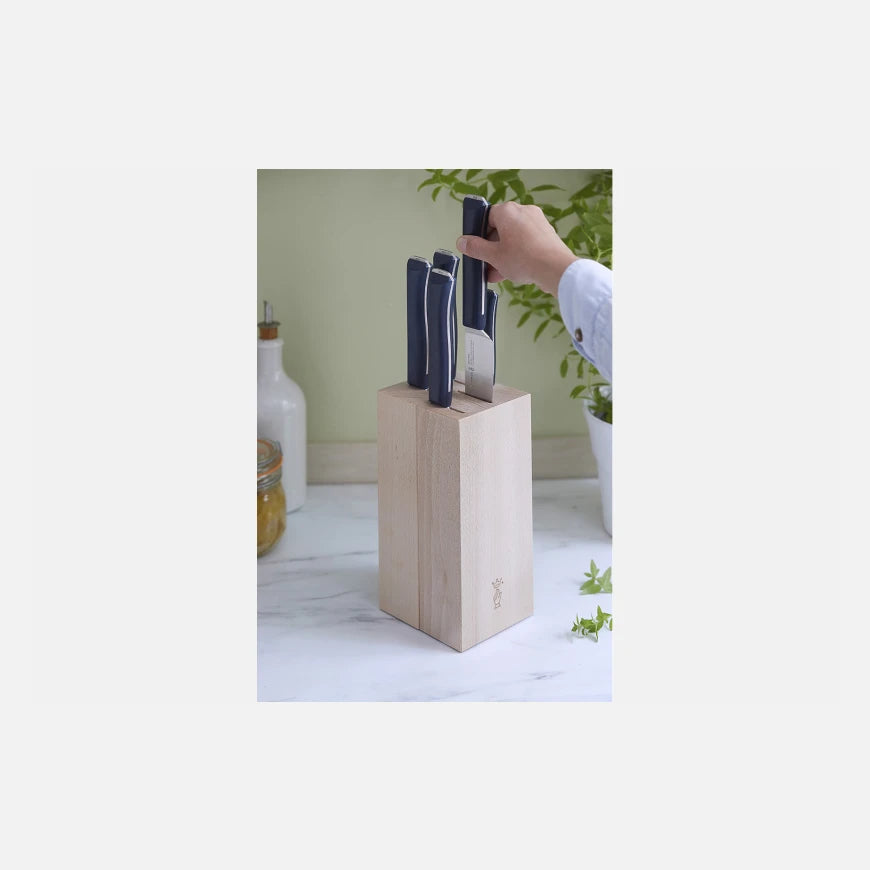 Opinel Intempora Knife Block 5 piece Knife Set