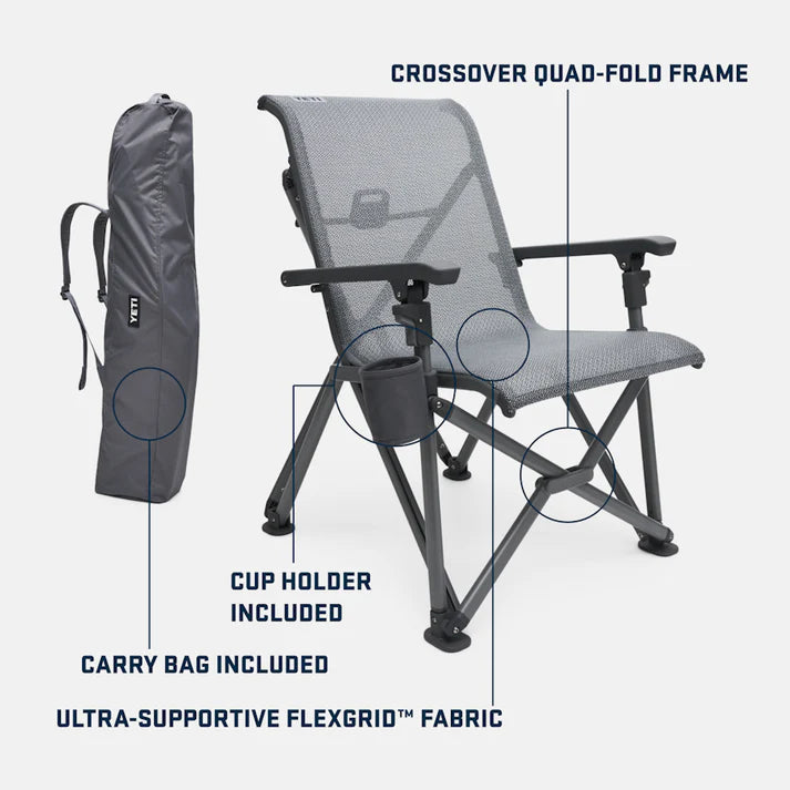 Yeti Trailhead Klappbarer Vierersessel, Grau